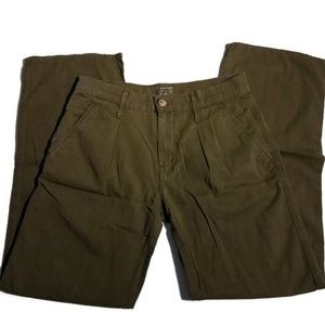 MOTHER The Greaser Prep Green Chino Pants Hula 25